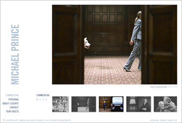 Michael Prince site. Screenshot